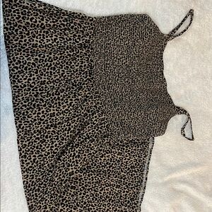 Old Navy Leopard Print Cami Dress